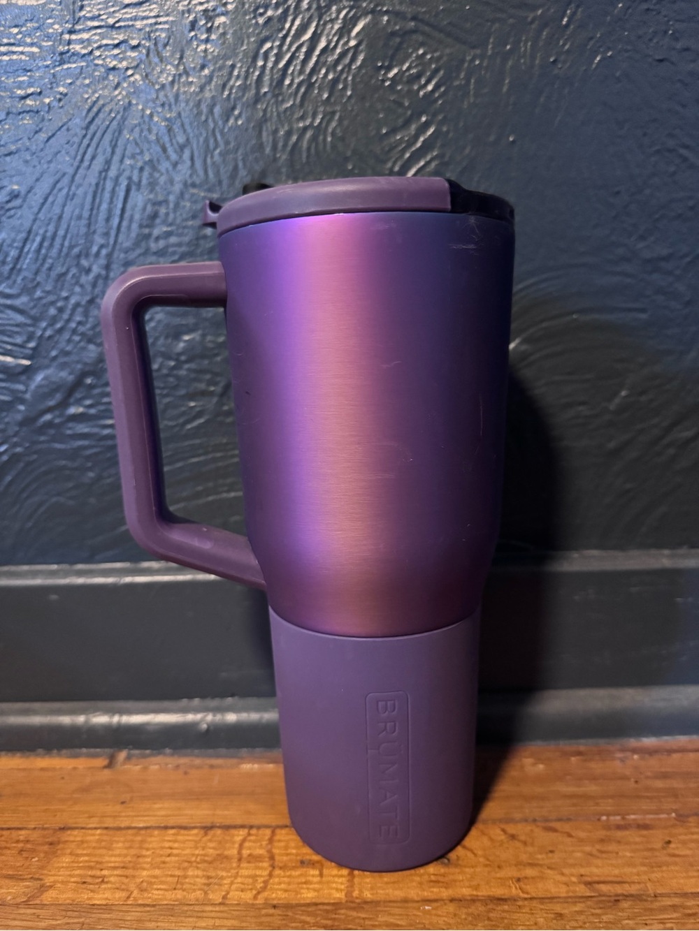 Brunate Purple Travel Mug with Handle